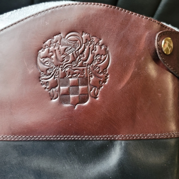 Vince Camuto Fabina Two Tone Knee High Crest Leather Boots Sz 8 - Picture 8 of 11